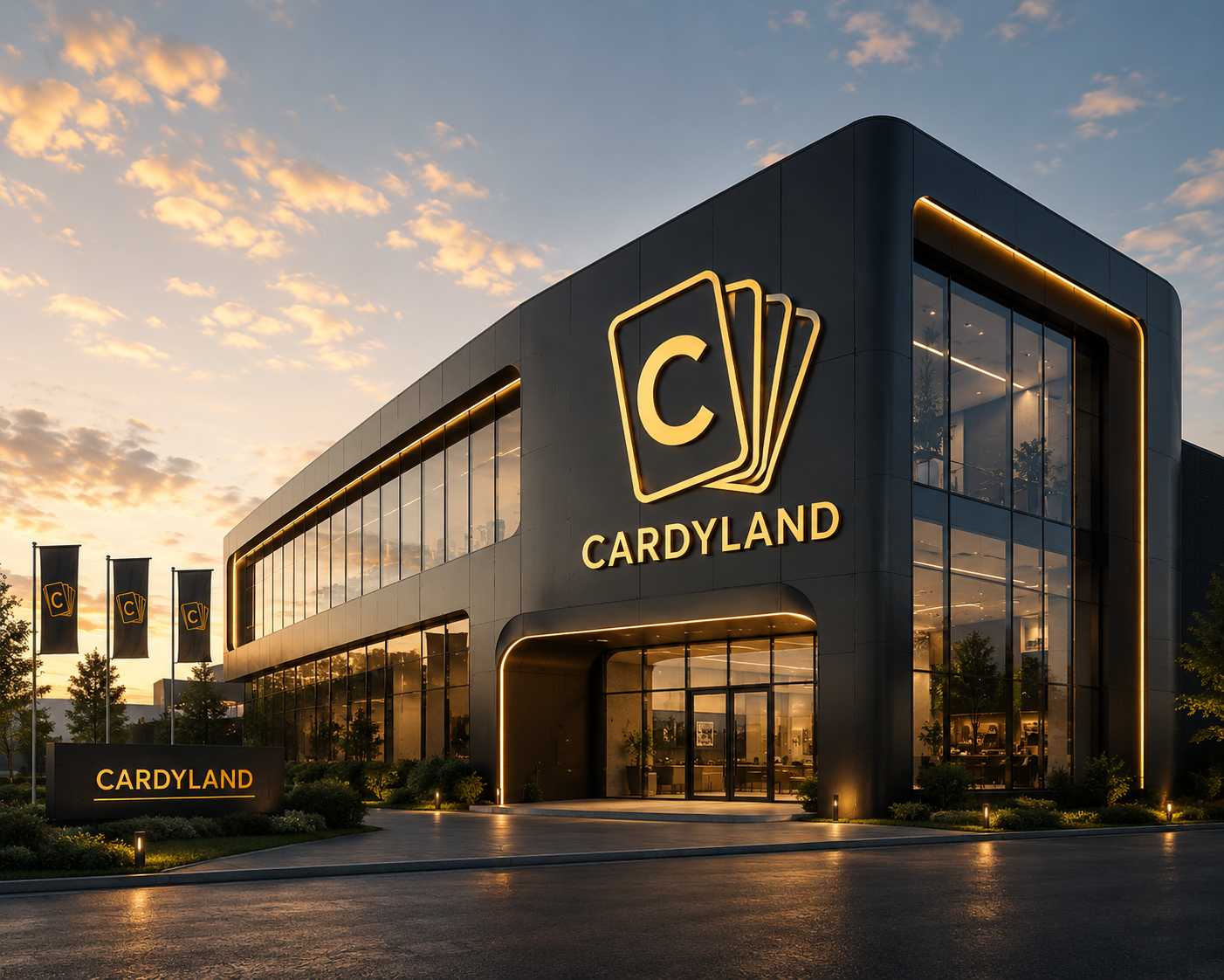 Illustration du concept de marque CARDYLAND