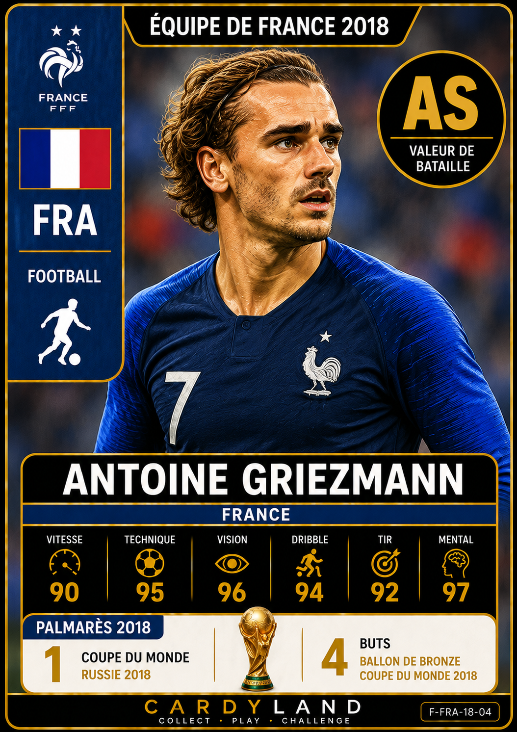 Carte Antoine Griezmann — Équipe de France 2018