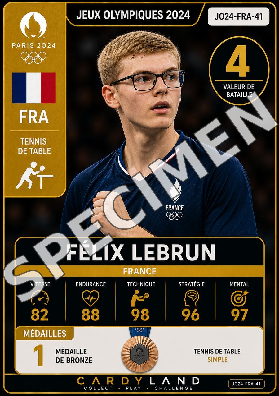 Carte Félix Lebrun — JO Paris 2024