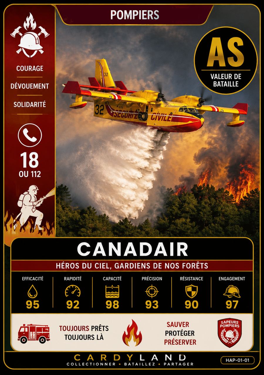 Carte Canadair — collection Sécurité
